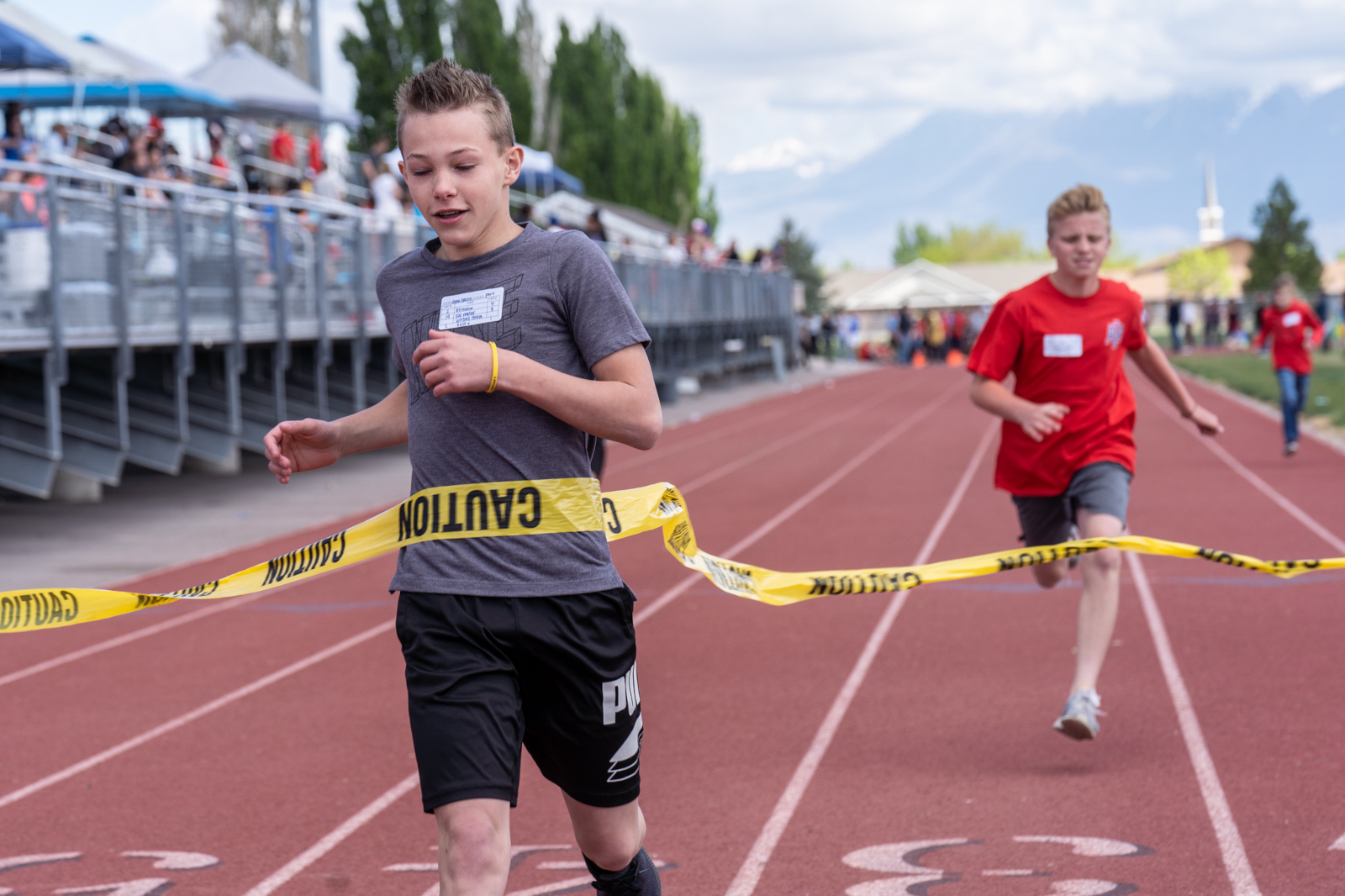 View of race from finish line