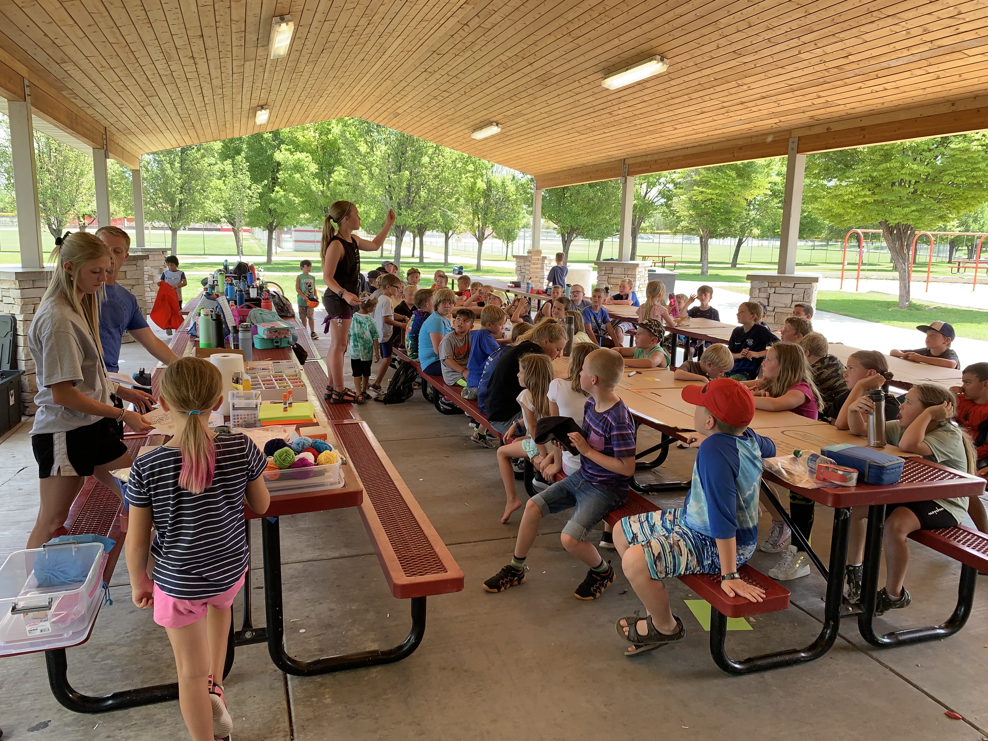 kids participating in the Kids in the Park program